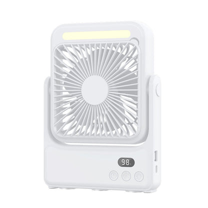 🧲Rechargeable Magnetic Portable Fan With Light 🧊& Remote Control