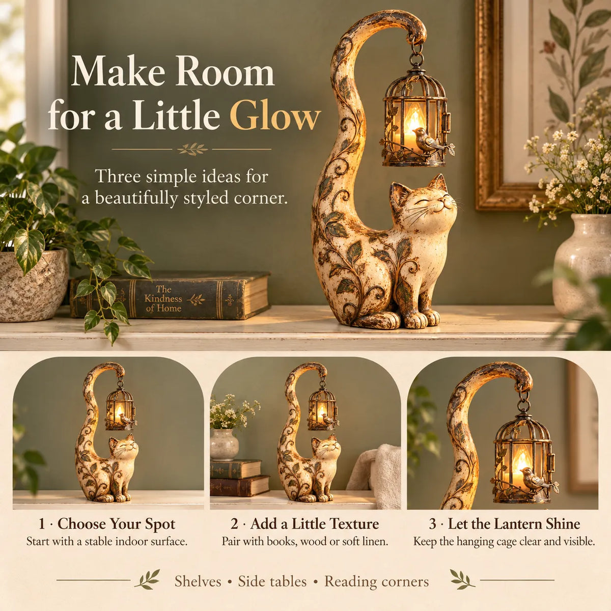 🏮✨ Tiny Light Keepers™ – 5 Adorable Glowing Guardian Figurines for Cozy Corners