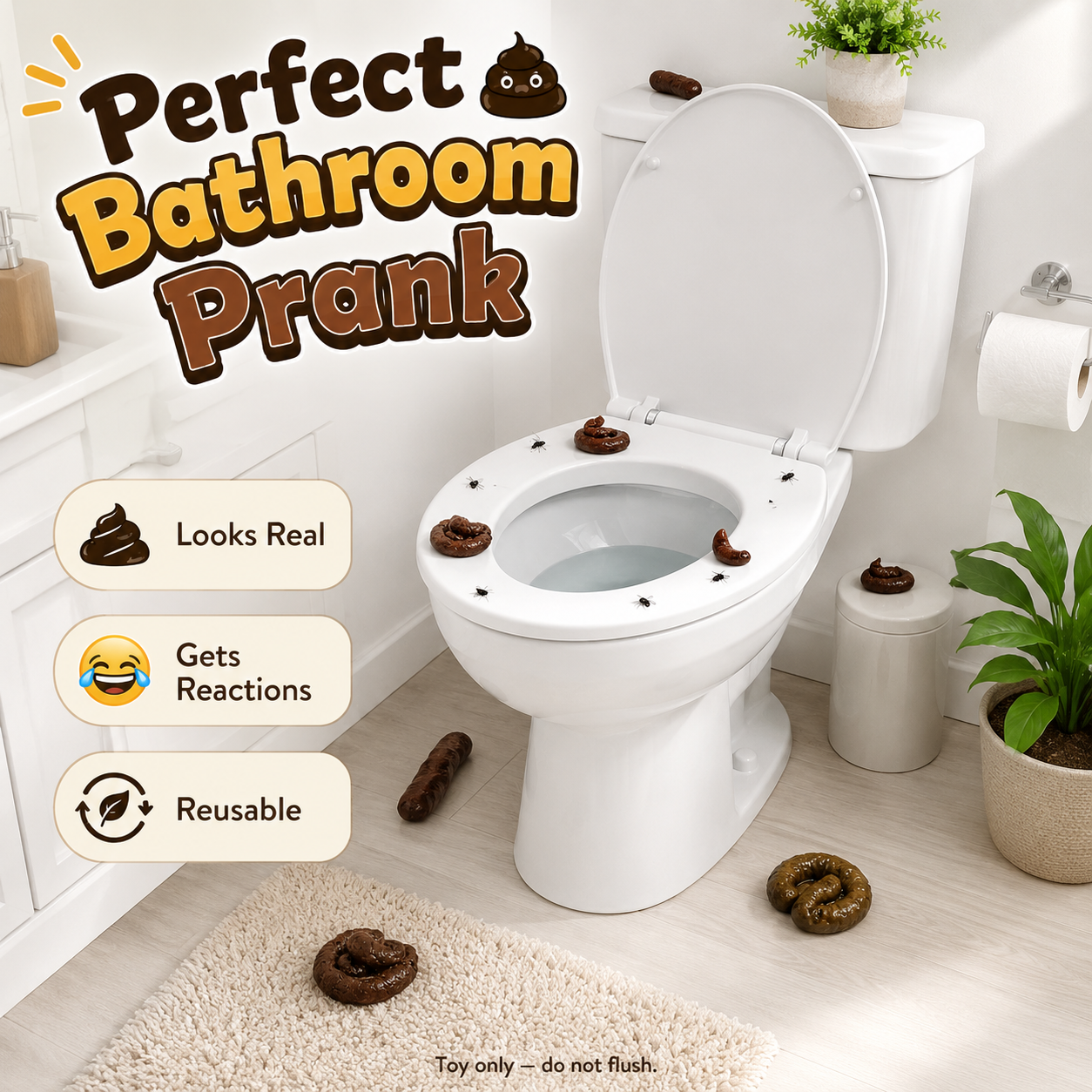 7-Piece Realistic Fake Poop Prank Set