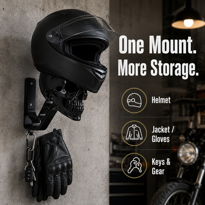 Black Knight Skull Helmet Stand
