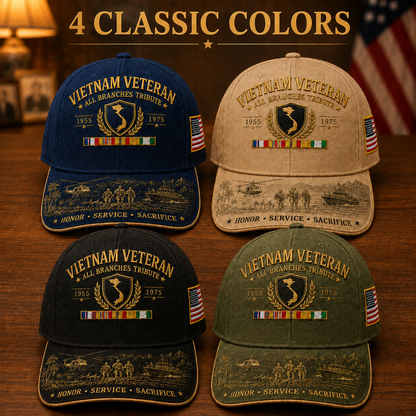 🎖️Vietnam Veteran United Services Tribute Cap – Honor, Service & Sacrifice 1955–1975