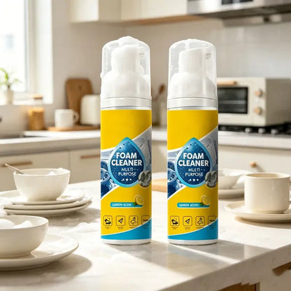 No More Tedious Scrubbing! Foam Cleaner: Deeply Removes Stains from Car Interiors and Household Furniture.