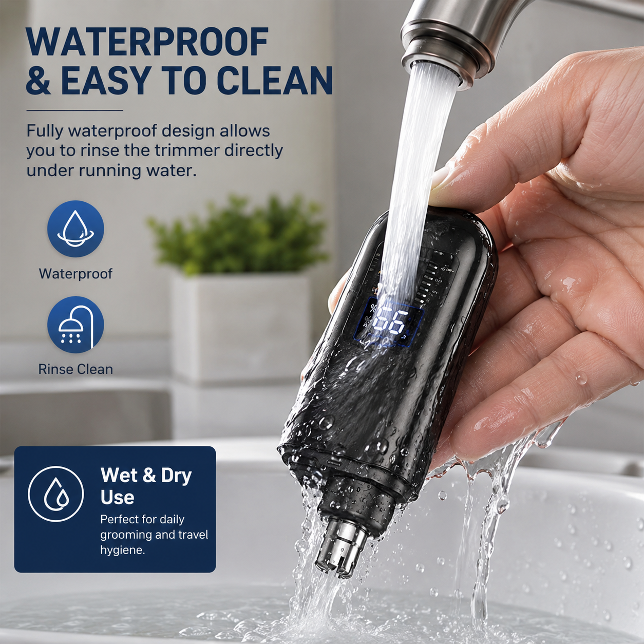 👃 Smart Electric Nose Hair Trimmer |  Painless Grooming & Waterproof Design | Perfect Personal Care Gift 🎄✨