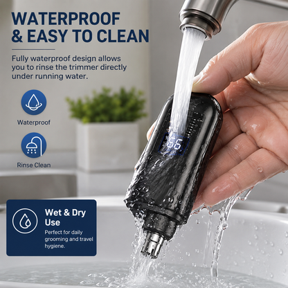 👃 Smart Electric Nose Hair Trimmer |  Painless Grooming & Waterproof Design | Perfect Personal Care Gift 🎄✨