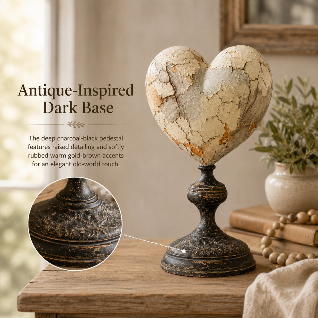 Vintage Two-Cardinal Keepsake Heart