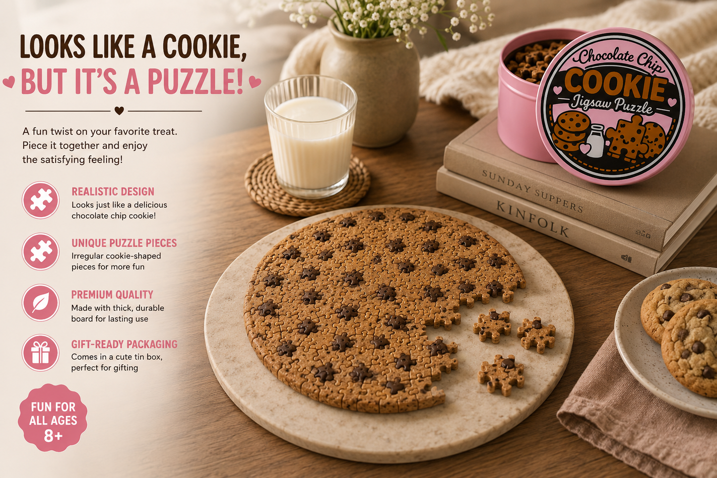 Chocolate Chip Cookie Jigsaw Puzzle