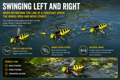 Wasp Topwater Crawler Fishing Lure