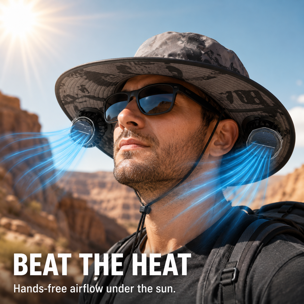 🔥HOT SALE 50% OFF🌞 Solar-Powered Cooling Hat | Stay Cool Outdoors, No Batteries Needed