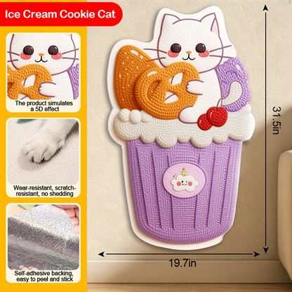 5D Woven Cat Scratcher Mat, Cat Scratching Design for Indoor Cats, Protects Walls, Sofas, Couches and Doors