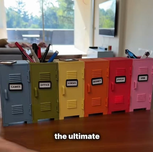 Mini Metal Locker Storage,Small Money Security and Cash Safe Box for Jewelry