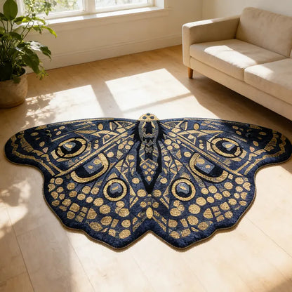 Vintage Colorful Butterfly Rug
