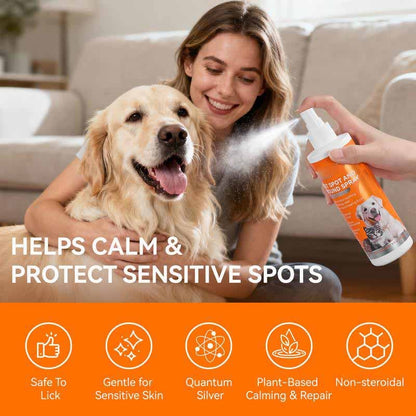 49% OFF This Week Promotions🎉🎉Itch Relief Spray –Vet Recommended Skin Soothing Quantum Silver Spray for Dogs & Cats