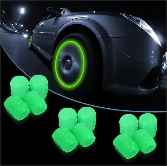 🚗🌙4PCS Luminous Tire Valve Stem Caps