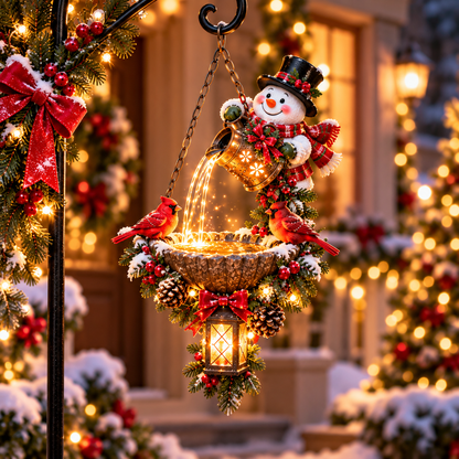🔥Last Day 50% OFF-🎅✨ Santa’s Enchanted Lightfall – Cardinal Hanging Lantern with a Magical Cascading Christmas Glow