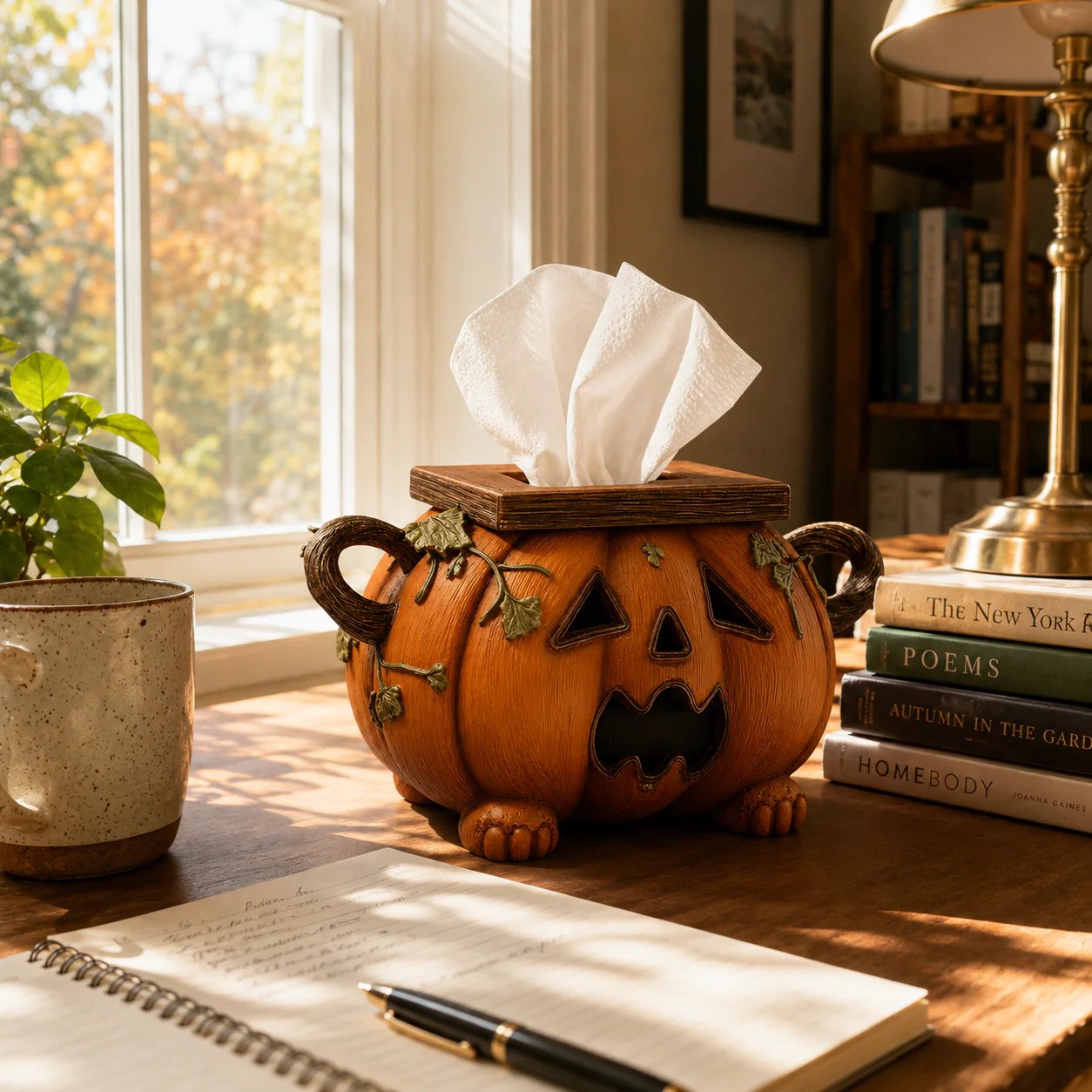 Pumpkin Halloween Tissue Box Cover