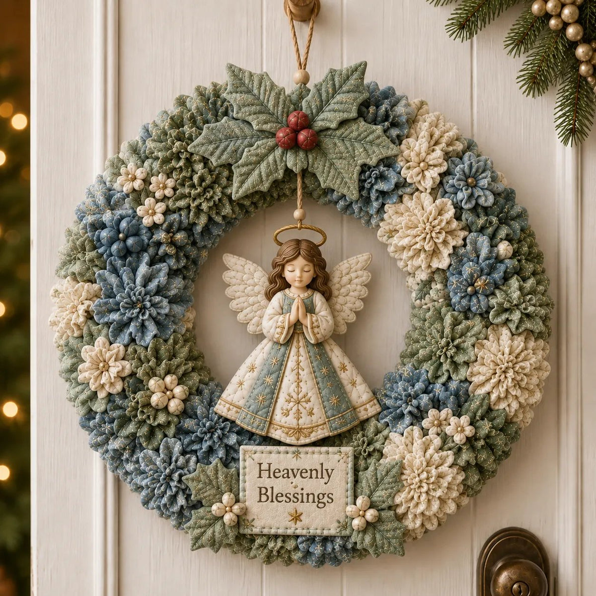 Make A Christmas Wreath You'll Be Proud To Display ❤️ 3D Fabric Poke DIY Kit With Tutorial & Guide Included