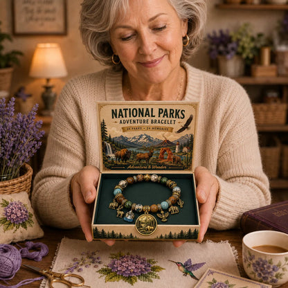 🏞️ -National Nature Park Faith Bracelet – Meaningful Vintage Nature & Wildlife Souvenir Bracelet