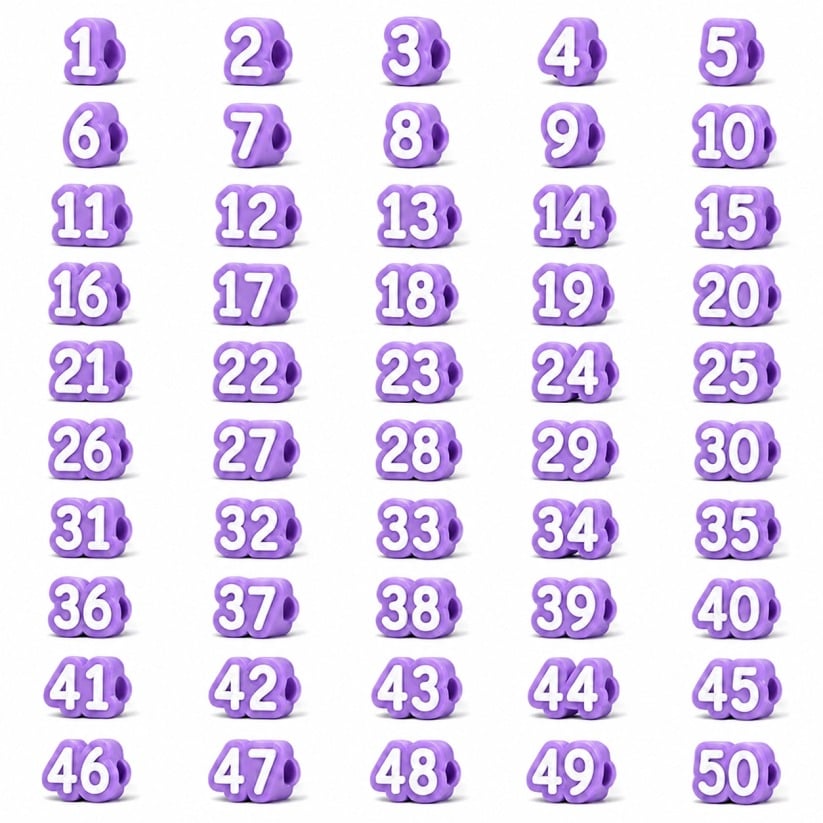 🎁Last Day 50% OFF - 📚✨ Colorful Numbered Pencil Caps for Kids