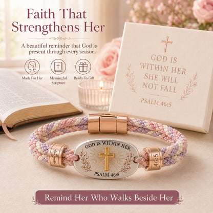 ✝️ Christian Scripture Faith Bracelet Collection | 6 Meaningful Bible Verse Designs with Raised Gold Cross, Magnetic Clasp & Matching Gift Box 💗✨