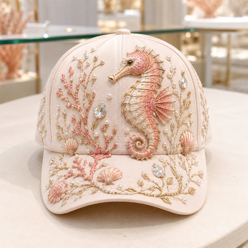 ✨The Perfect Ocean Lover Gift – 🌊 3D Ocean Creatures Embroidery Cap
