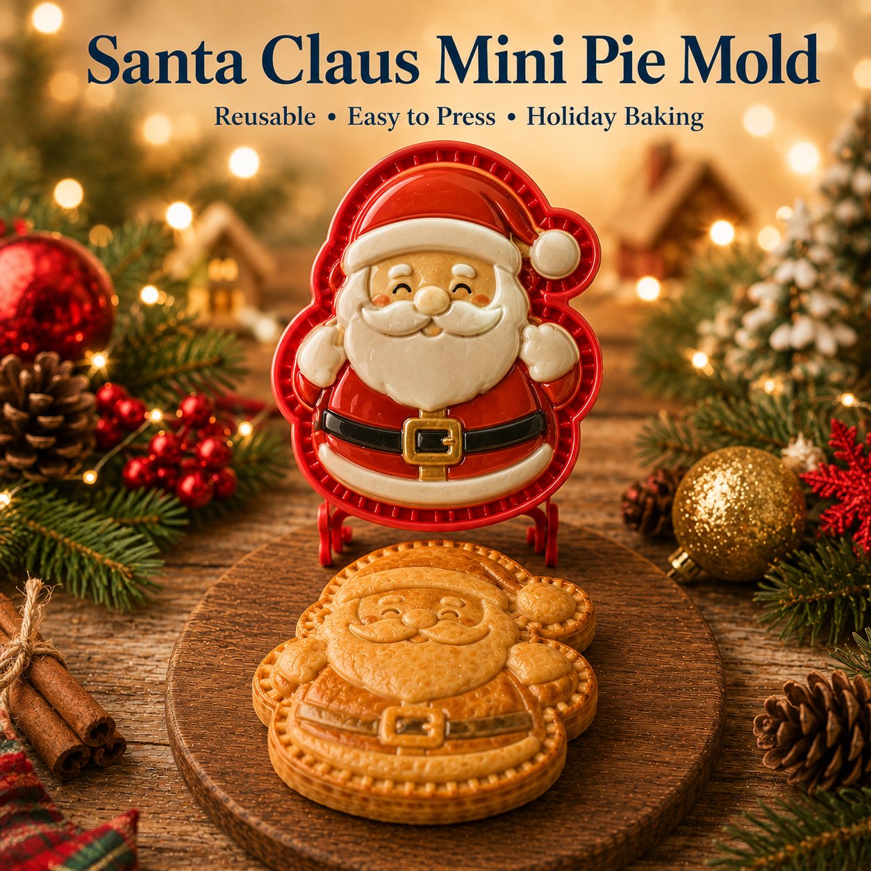 🔥 Last Day 49% OFF – 🎄 9-Design Christmas Mini Pie Mold Collection 🥧✨