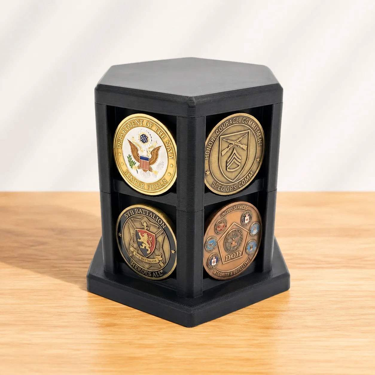 🎁Last Day 50% OFF - Hexagonal Challenge Coin Display Stand