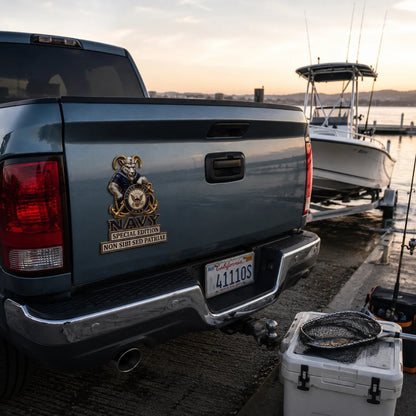 🇺🇸 Last Day Promo: 49% OFF ⚓-US Navy Bill the Goat Non Sibi Sed Patriae Car Emblem Metal Badge