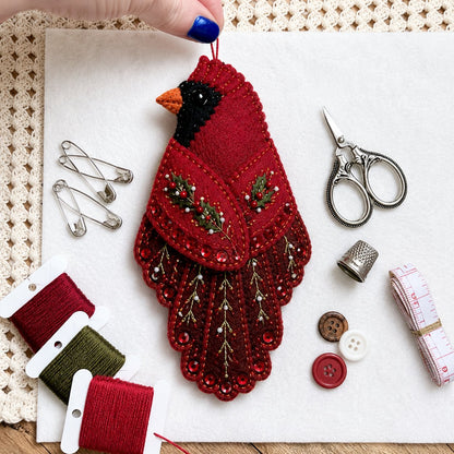 🐦 Bird-Shaped Felt Sewing Organizer DIY Kit