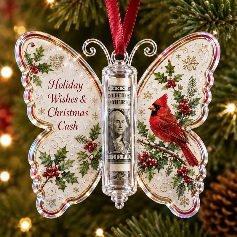 Christmas cash ornament design