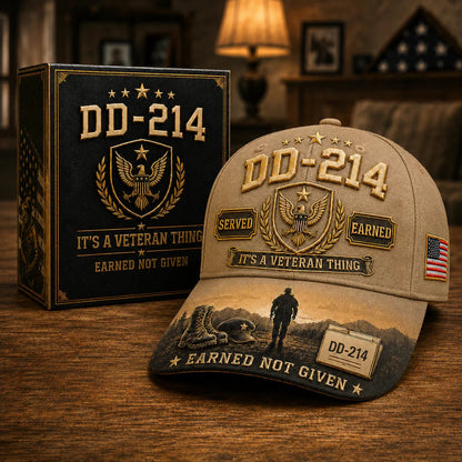 🔥LAST DAY 50% OFF - 🎖️DD-214 Served Earned Commemorative Cap(Breathable & Lightweight Comfort & Unisex Fit)