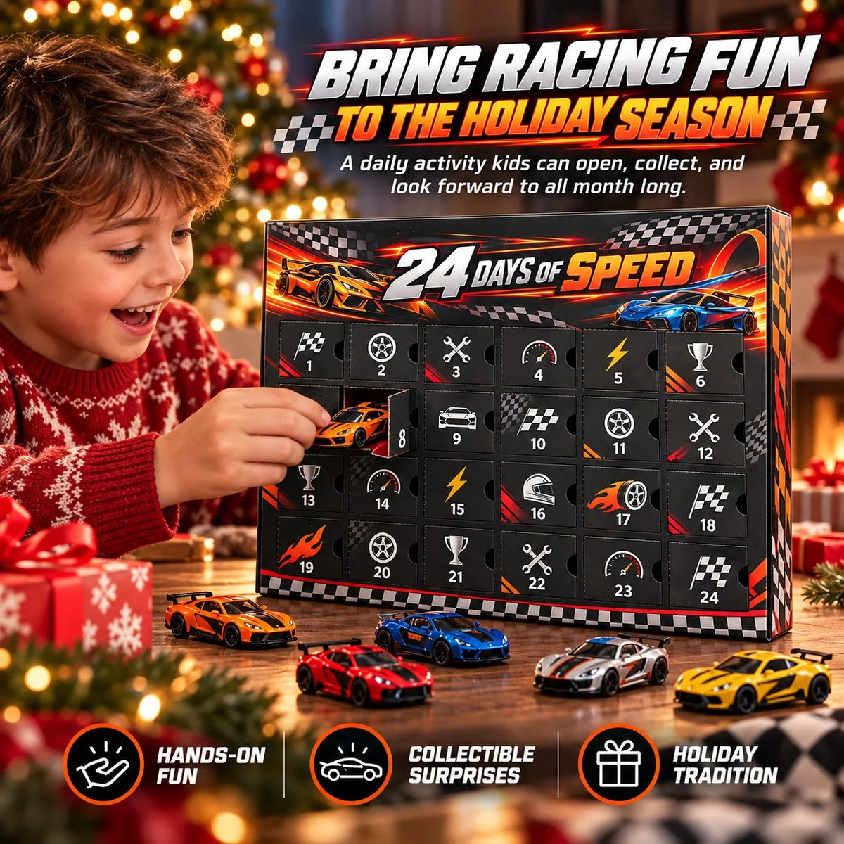 🏎️🏁 Race to Christmas™ – 24 Days of High-Speed Racing Surprises for Motorsport Fans