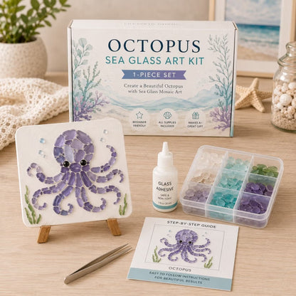 🌊 DIY Sea Glass Mosaic Art Kit
