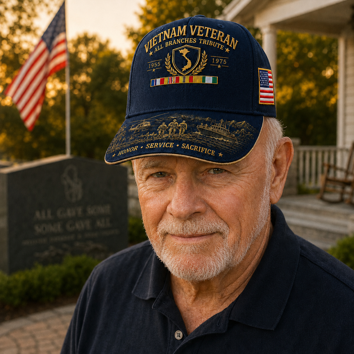 🎖️Vietnam Veteran United Services Tribute Cap – Honor, Service & Sacrifice 1955–1975