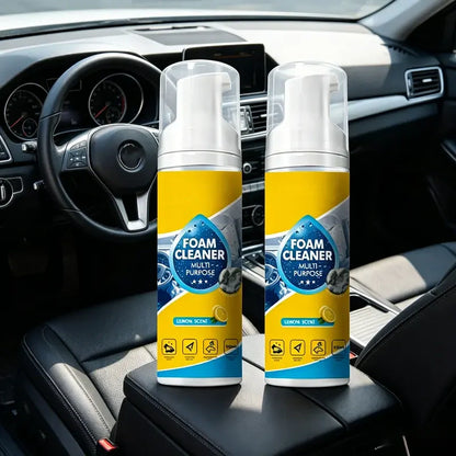 No More Tedious Scrubbing! Foam Cleaner: Deeply Removes Stains from Car Interiors and Household Furniture.