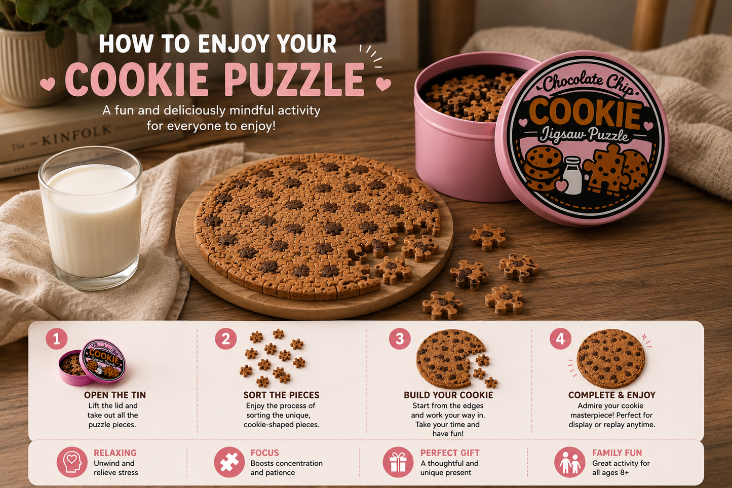 Chocolate Chip Cookie Jigsaw Puzzle