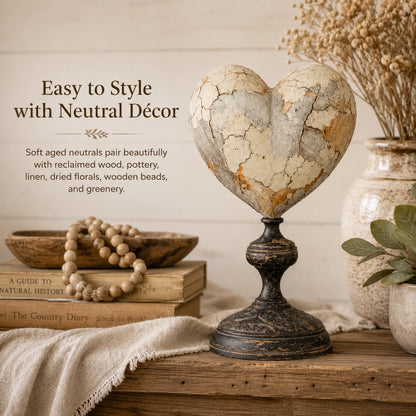 Vintage Two-Cardinal Keepsake Heart