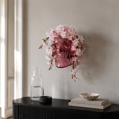 Gothic Skull Wall Vase