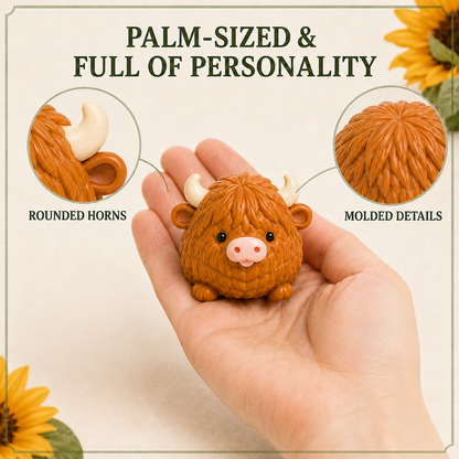 Highland Cow Harvest Herd Squishy Set