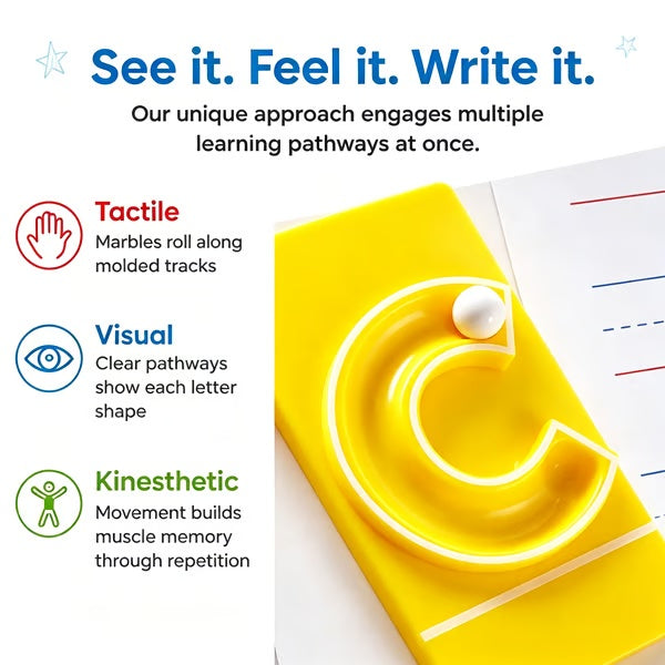 🔤Marble Tracers - Lowercase Letters🌀Roll Into Letter-Writing Fun!🎁Activity Guide Include FREE Letter Formation Poem