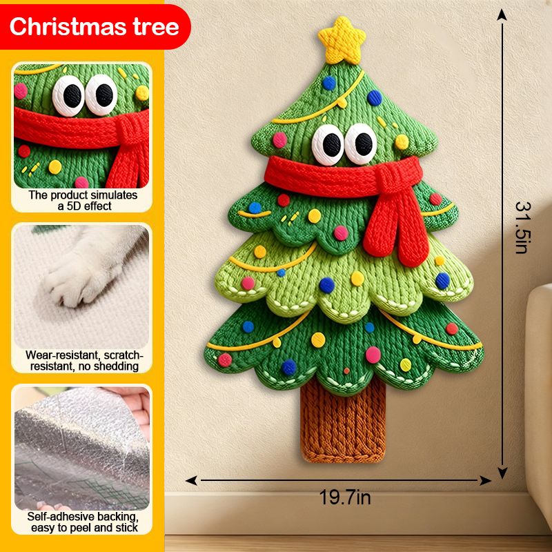 5D Woven Cat Scratcher Mat, Cat Scratching Design for Indoor Cats, Protects Walls, Sofas, Couches and Doors