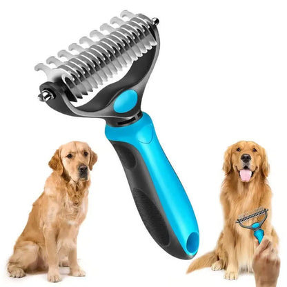 😻🐕Professional Double-Sided Pet Grooming Rake