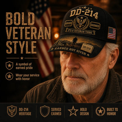 🔥LAST DAY 50% OFF - 🎖️DD-214 Served Earned Commemorative Cap(Breathable & Lightweight Comfort & Unisex Fit)