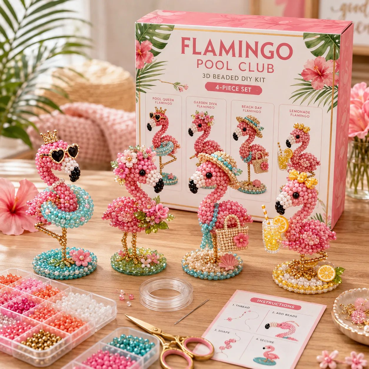 🐦LIMITED TIME SALE 50% OFF🧵✨ Creative Beaded Mini World 3D DIY Kit Collection👠