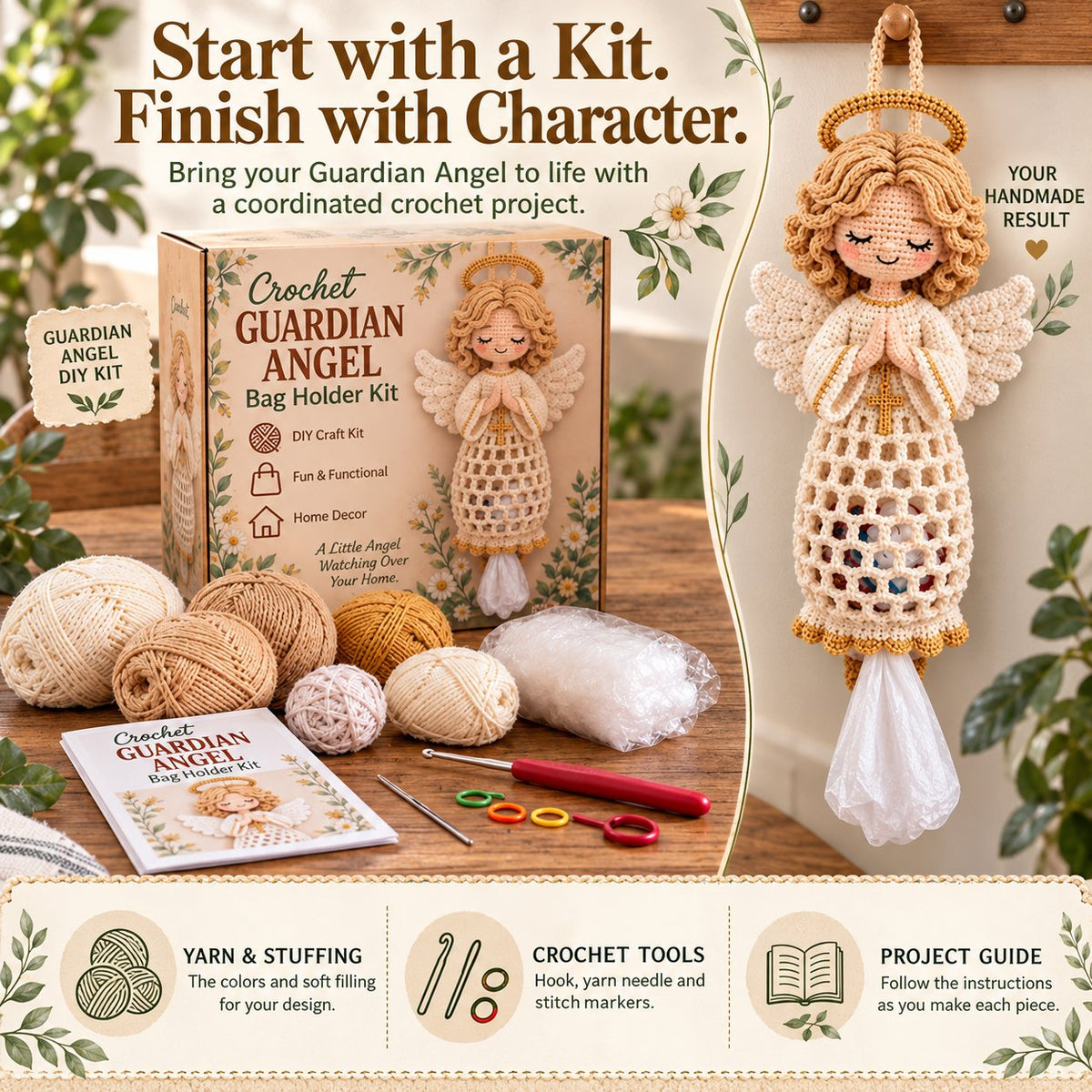 ✝️🙏Blessed Home Crochet Bag Holder Collection ✨🧶