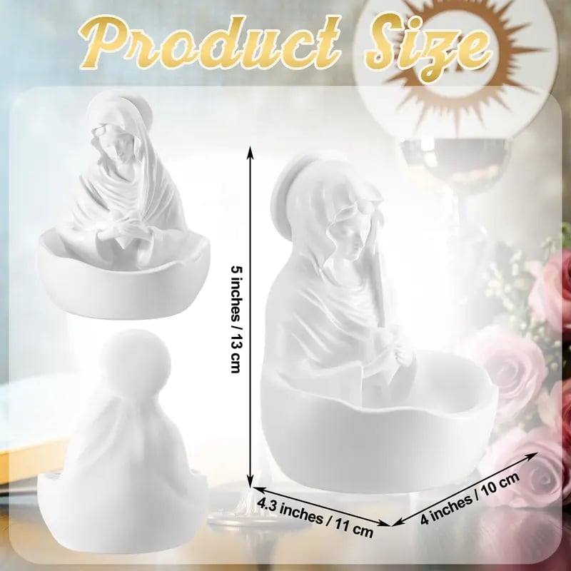 🙏✨Blessed Virgin Mary Rosary Holder Statue