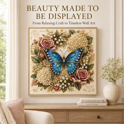 🦋💎 Shimmering Butterfly Garden Pearl Art Set – Sparkling DIY Floral Display