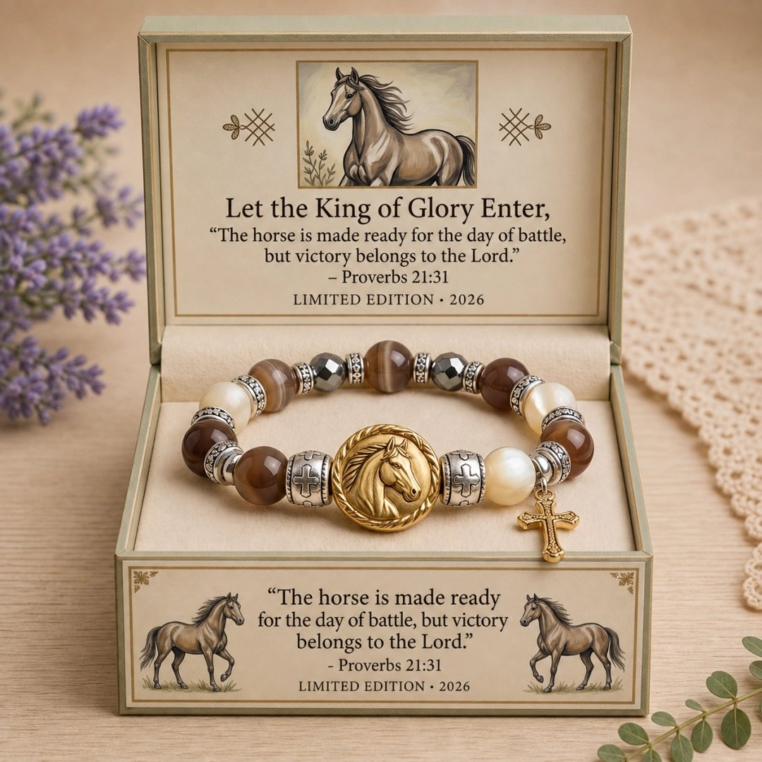 🐎King of Glory Horse Faith Bracelet❤️Inspired by Proverbs 21:31✝️