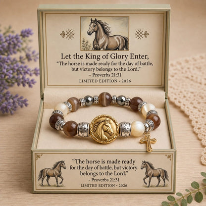 🐎King of Glory Horse Faith Bracelet❤️Inspired by Proverbs 21:31✝️