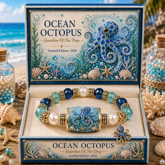 🌊🐙 Ocean Guardians Keepsake Bracelet – Carry the Spirit of the Sea