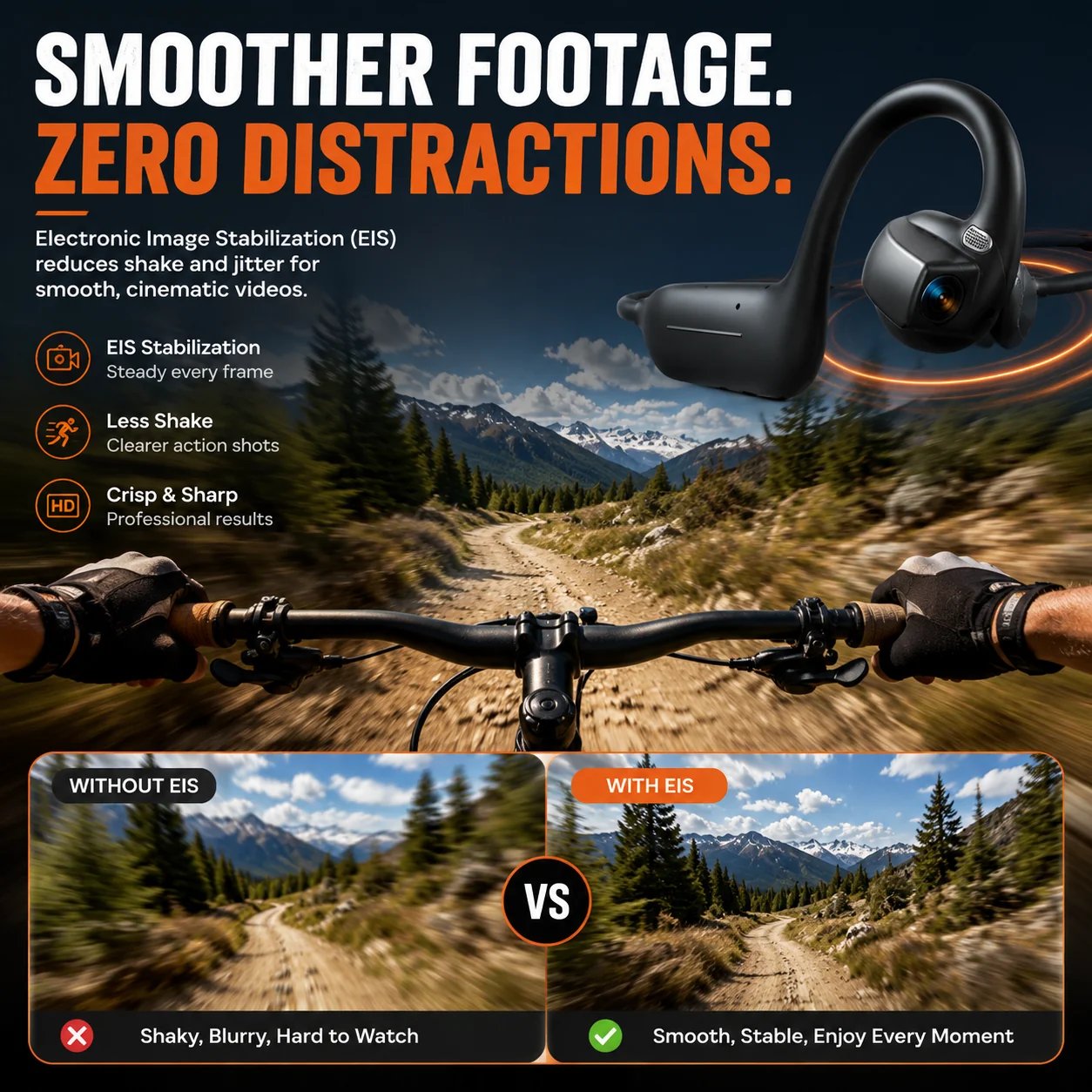 🔥LAST DAY 49% OFF – 🎧 8MP Smart Camera Open-Ear Headset – POV Video, Calls & AI Assistance 🎥